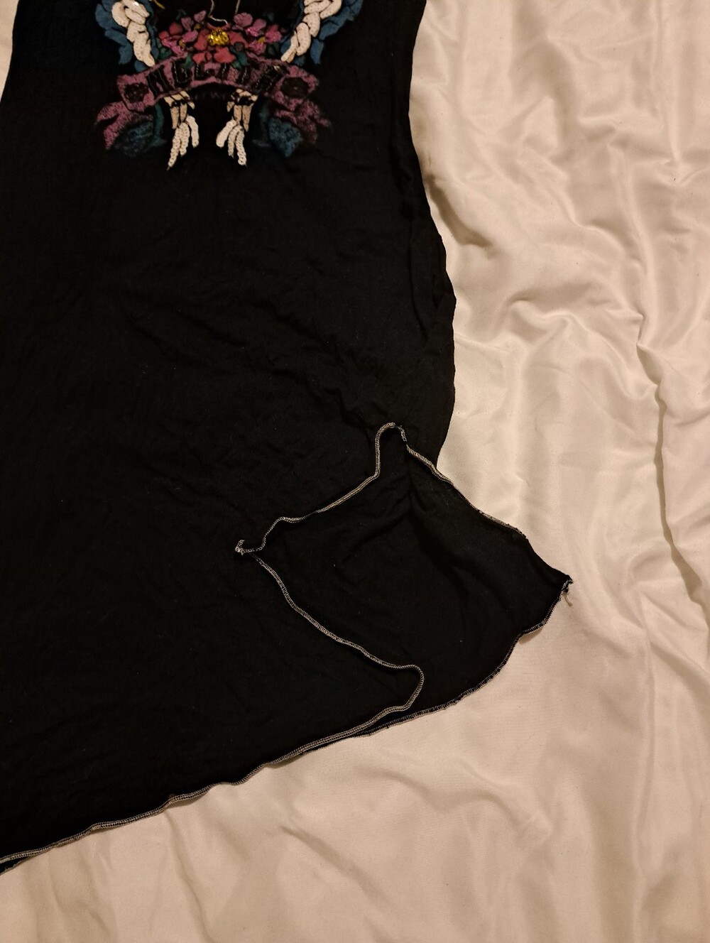 Nolita Italy Embellished Black Graphic Wing Tank Dress - Picture 6 of 10